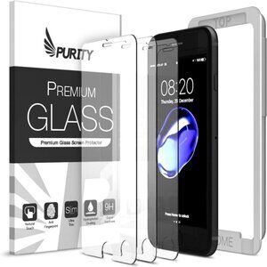 Glass Screen Protector for iPhone 8 / iPhone 7 / SE 2020 (3-Pack) [w/Installatio